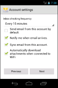Quinta imagen para configurar webmail con android.